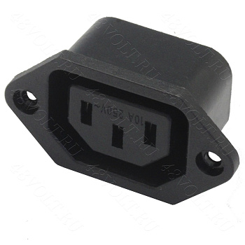 Разъём питания IEC 320 C13 гнездо для монтажа на панель